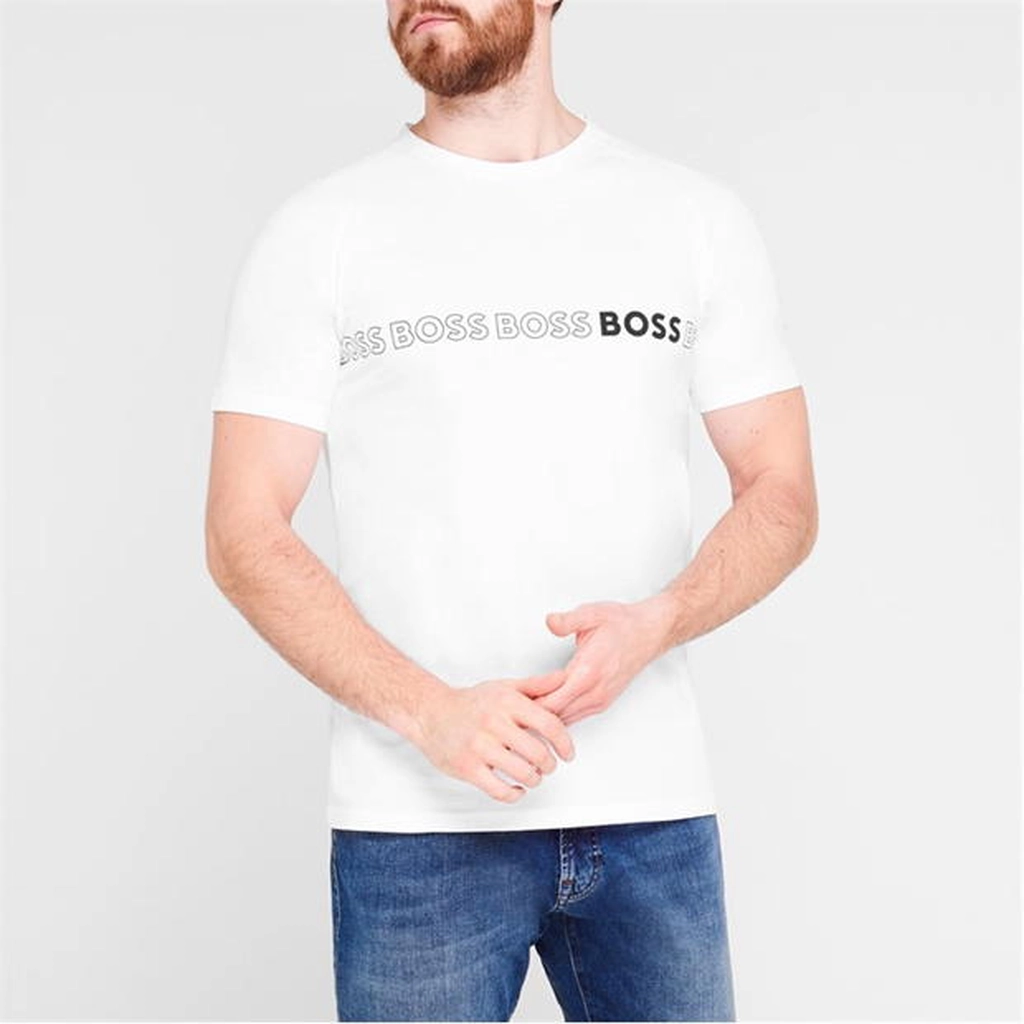 Boss Bodywear Logo Slim T Shirt - Blue